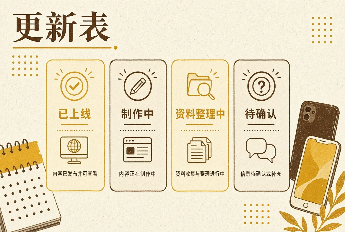 项目状态整理